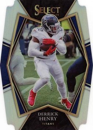 #133 Derrick Henry - Tennessee Titans - 2021 Panini Select - Silver Prizm Die Cut Football