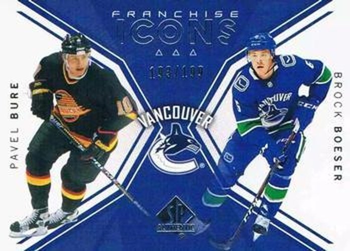 #133 Pavel Bure / Brock Boeser - Vancouver Canucks - 2018-19 SP Authentic Hockey