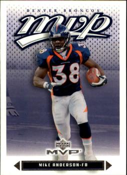 #133 Mike Anderson - Denver Broncos - 2003 Upper Deck MVP Football