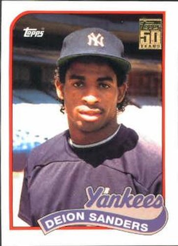 #T133 Deion Sanders - New York Yankees - 2001 Topps Traded & Rookies Baseball