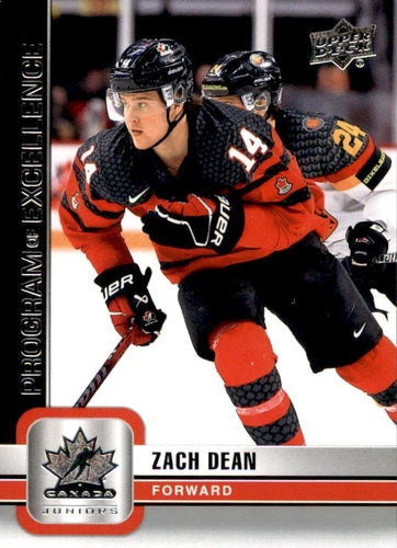 #133 Zach Dean - Canada - 2023 Upper Deck Team Canada Juniors Hockey
