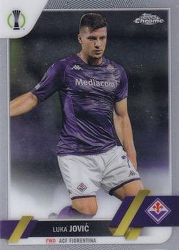 #133 Luka Jovi? - Fiorentina - 2022-23 Topps Chrome UEFA Club Competitions Soccer