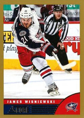 #133 James Wisniewski - Columbus Blue Jackets - 2013-14 Score - Gold Hockey