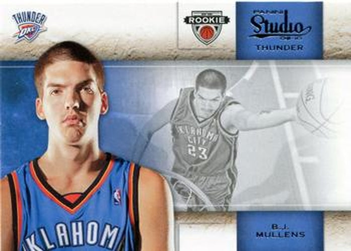 #134 B.J. Mullens - Oklahoma City Thunder - 2009-10 Panini Studio Basketball