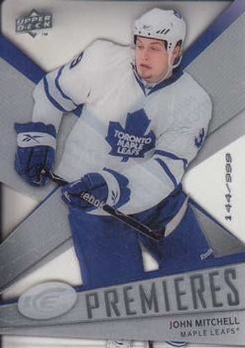 #134 John Mitchell - Toronto Maple Leafs - 2008-09 Upper Deck Ice Hockey