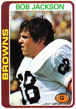 #134 Bob Jackson - Cleveland Browns - 1978 Topps Football