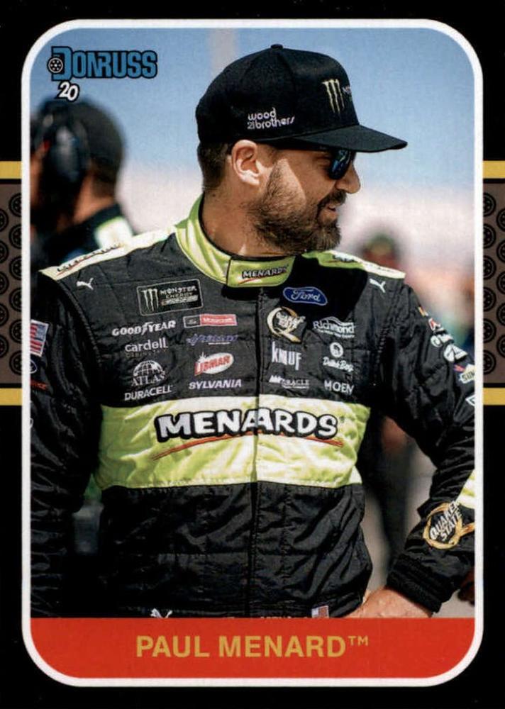 #134 Paul Menard - Wood Brothers Racing - 2020 Donruss Racing