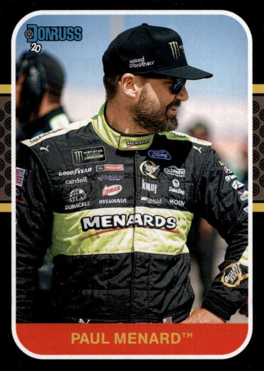 #134 Paul Menard - Wood Brothers Racing - 2020 Donruss Racing
