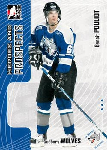 #134 Benoit Pouliot - Sudbury Wolves - 2005-06 In The Game Heroes and Prospects Hockey