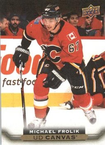 #C134 Michael Frolik - Calgary Flames - 2015-16 Upper Deck - UD Canvas Hockey