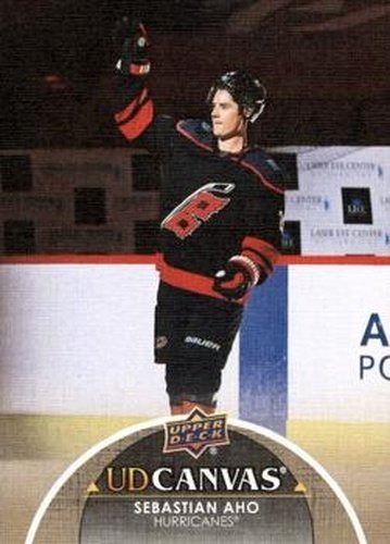 #C134 Sebastian Aho - Carolina Hurricanes - 2021-22 Upper Deck - UD Canvas Hockey