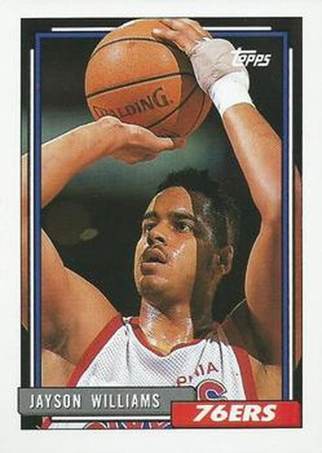 #134 Jayson Williams - Philadelphia 76ers - 1992-93 Topps Basketball