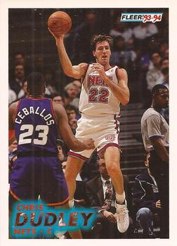 #134 Chris Dudley - New Jersey Nets - 1993-94 Fleer Basketball