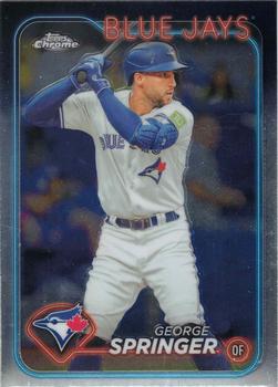 #134 George Springer - Toronto Blue Jays - 2024 Topps Chrome Baseball