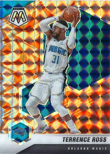 #134 Terrence Ross - Orlando Magic - 2020-21 Panini Mosaic - Mosaic Reactive Orange Basketball