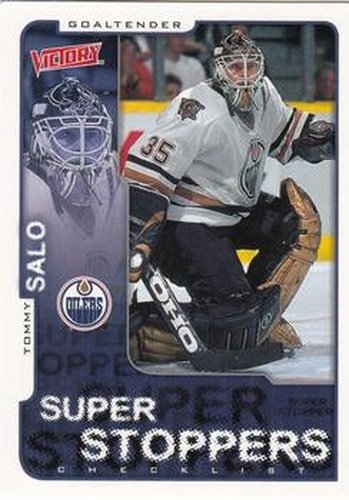 #134 Tommy Salo - Edmonton Oilers - 2001-02 Upper Deck Victory Hockey