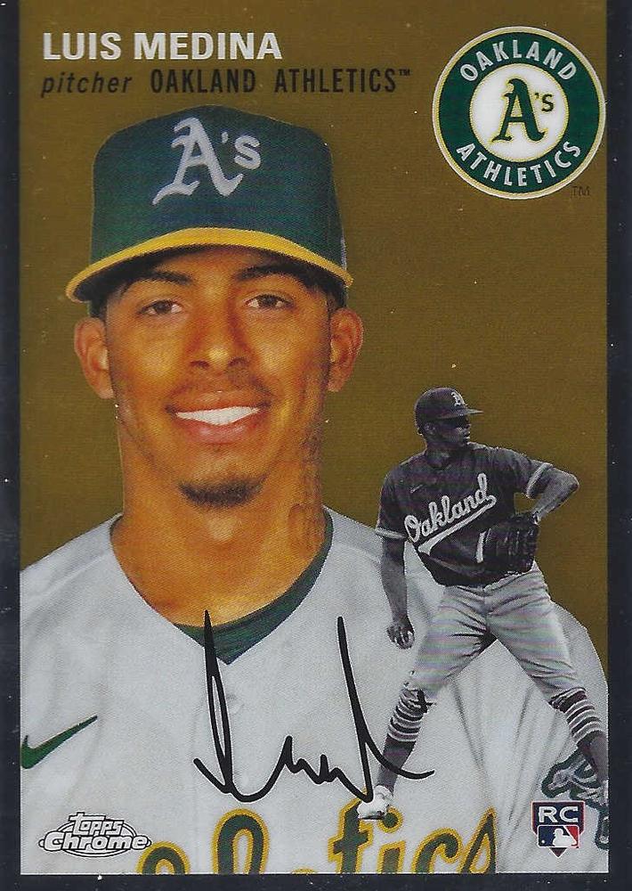 #134 Luis Medina - Oakland Athletics - 2023 Topps Chrome Platinum Anniversary Baseball