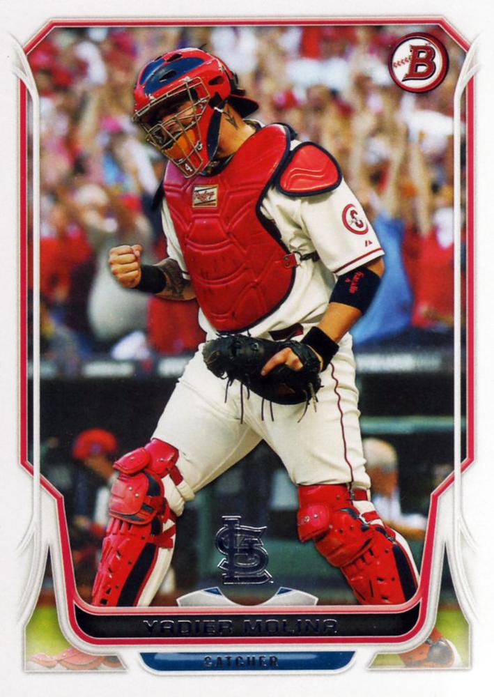 #134 Yadier Molina - St. Louis Cardinals - 2014 Bowman Baseball