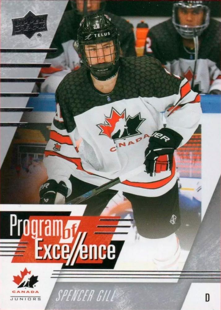 #134 Spencer Gill - Canada - 2024 Upper Deck Team Canada Juniors Hockey