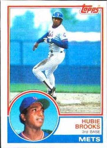 #134 Hubie Brooks - New York Mets - 1983 Topps Baseball