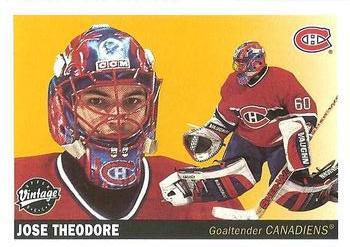#134 Jose Theodore - Montreal Canadiens - 2002-03 Upper Deck Vintage Hockey