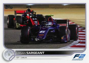 #134 Logan Sargeant - Carlin - 2022 Topps Formula 1 Racing