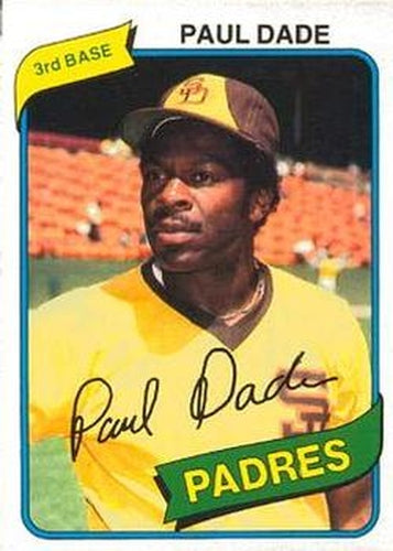 #134 Paul Dade - San Diego Padres - 1980 O-Pee-Chee Baseball