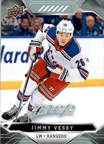 #134 Jimmy Vesey - New York Rangers - 2019-20 Upper Deck MVP Hockey