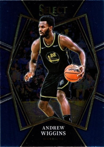 #134 Andrew Wiggins - Golden State Warriors - 2021-22 Panini Select - Blue Basketball