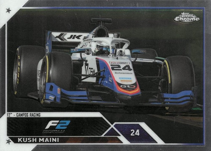 #134 Kush Maini - Campos Racing F2 - 2023 Topps Chrome Formula 1 Racing