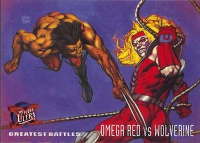 #135 Omega Red vs. Wolverine - 1995 Fleer Ultra X-Men
