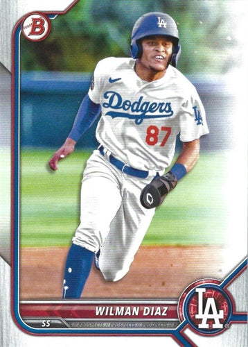 #BP-135 Wilman Diaz - Los Angeles Dodgers - 2022 Bowman - Prospects Baseball