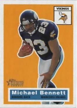 #135 Michael Bennett - Minnesota Vikings - 2001 Topps Heritage Football