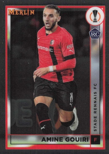 #135 Amine Gouiri - Stade Rennais FC - 2022-23 Merlin Chrome UEFA Club Competitions Soccer