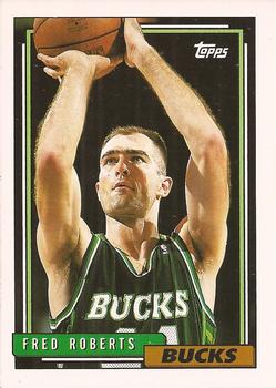 #135 Fred Roberts - Milwaukee Bucks - 1992-93 Topps Basketball