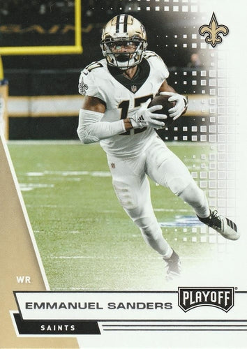 #135 Emmanuel Sanders - New Orleans Saints - 2020 Panini Playoff Football