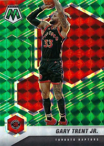 #135 Gary Trent Jr. - Toronto Raptors - 2020-21 Panini Mosaic - Mosaic Green Basketball