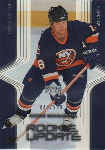 #135 Jeff Hamilton - New York Islanders - 2003-04 Upper Deck Rookie Update Hockey