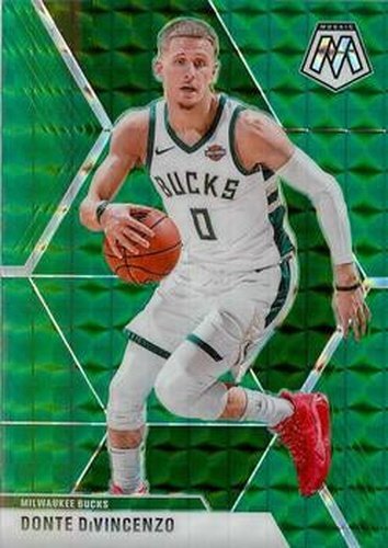 #135 Donte DiVincenzo - Milwaukee Bucks - 2019-20 Panini Mosaic - Green Prizm Basketball