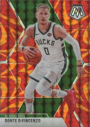 #135 Donte DiVincenzo - Milwaukee Bucks - 2019-20 Panini Mosaic - Reactive Orange Basketball