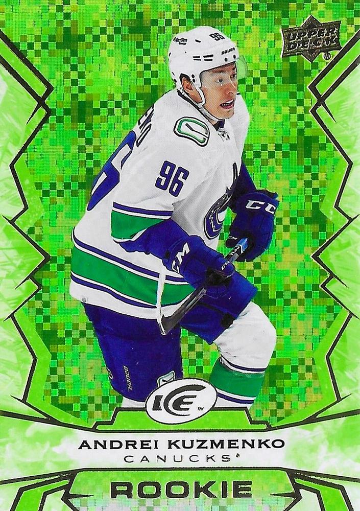 #135 Andrei Kuzmenko - Vancouver Canucks - 2022-23 Upper Deck Ice - Green Hockey