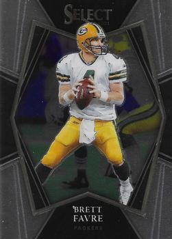 #135 Brett Favre - Green Bay Packers - 2021 Panini Select - Black and Gold Prizm Die Cut Football