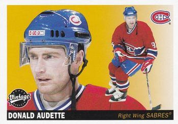 #135 Donald Audette - Buffalo Sabres - 2002-03 Upper Deck Vintage Hockey