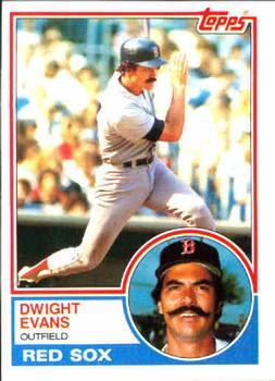 #135 Dwight Evans - Boston Red Sox - 1983 Topps Baseball