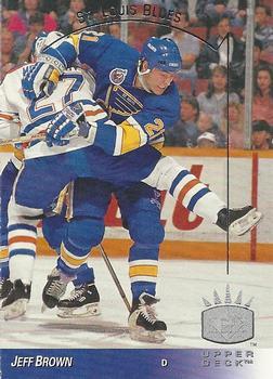 #135 Jeff Brown - St. Louis Blues - 1993-94 Upper Deck - SP Hockey