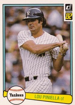 #135 Lou Piniella - New York Yankees - 1982 Donruss Baseball