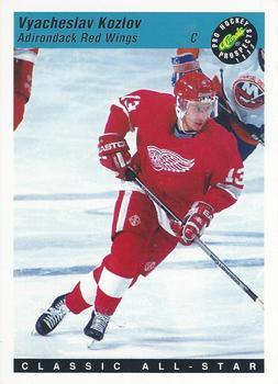 #135 Vyacheslav Kozlov - Adirondack Red Wings - 1993 Classic Pro Prospects Hockey