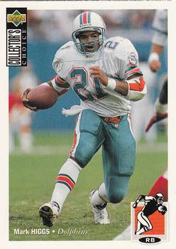 #135 Mark Higgs - Miami Dolphins - 1994 Collector's Choice Football