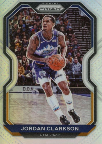 #135 Jordan Clarkson - Utah Jazz - 2020-21 Panini Prizm - Silver Prizms Basketball