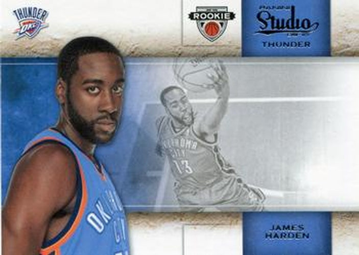 #135 James Harden - Oklahoma City Thunder - 2009-10 Panini Studio Basketball